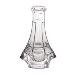 Neolux or Caliber A-11 Clear Glass Pyramid hookah Base, Glass bowl, Flask