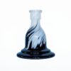 MP Black White Handmade Glass Hookah Base (Plug-In vase) - hookah cyprus, shisha cyprus