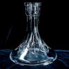 MP Clear Glass Base Diamond Cut (glass vessel, flask, vase)