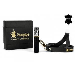 SunPipe Premium Mouthtip Black (with leather lanyard)