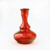 NJN GENT Glass Hookah Base (red marble) - hookah flask, hookah vase, hookah glass