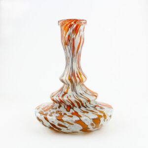 NJN Tree Glass hookah Base (Orange Marble Vase)