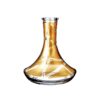 MP Classic Craft Base (Clear Glass, Hookah Vase, Glass Vessel, Golden Sand)