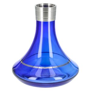Aladin MVP 360 Hookah (Blue Glass Base with Silver Ring)