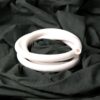 Silicone soft touch hookah hose (matt white)