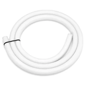 Silicone soft touch hookah hose (matt white)