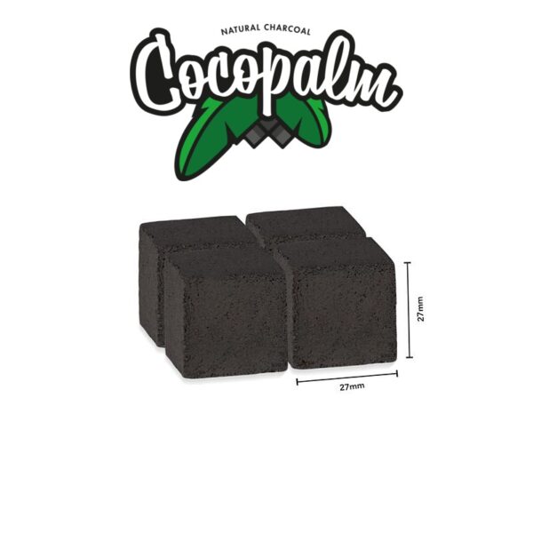 CocoPalm UTOMO Natural Hookah Charcoal (Cube 27mm, 1kg) - Cocopalm Kokoskohle 27mm Zypern Cyprus