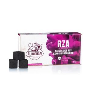 Al Duchan RZA Natural Hookah Charcoal Cube 26mm (64pcs, 1 kg)
