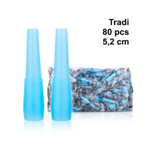 KS Hookah Hygiene Mouth Tips TRADI (5.2cm, Blue, 80pcs pack)