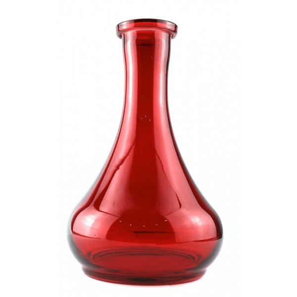 red coloured glass vase for shisha