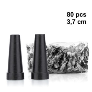 KS Hookah Disposable Hygiene Mouth Tips (3.7cm, Black, 80pcs pack)