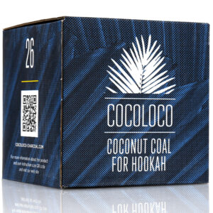 Cocoloco premium shisha charcoal (cube 26mm, 64pcs, 1 kg)
