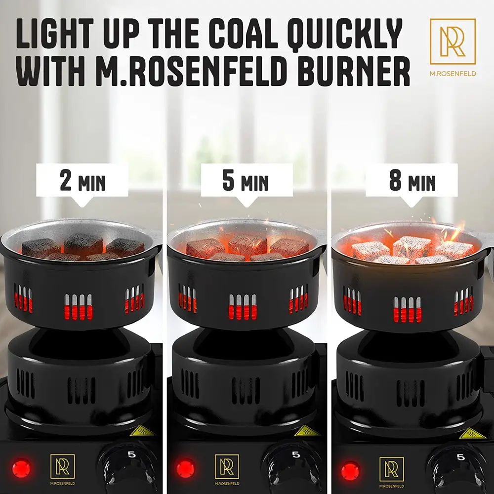 M. Rosenfeld Fire Tower 3.0 Hookah Coal Burner (Heating Time)