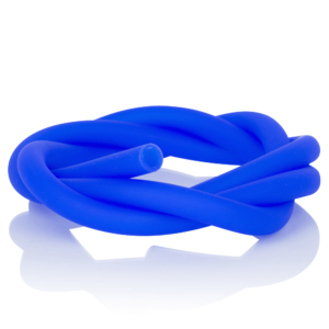 Silicone soft touch hookah hose (neon blue)
