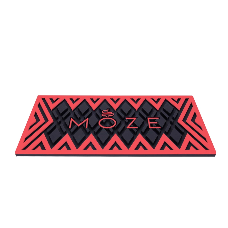 MOZE Draining Mat for Hookah Accessories (red)