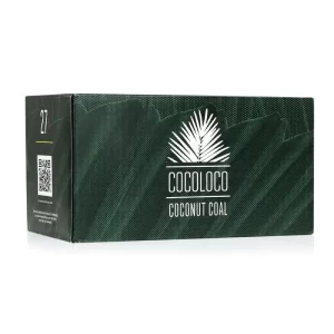 Cocoloco premium shisha coal (cube 27mm, 64pcs, 1 kg)